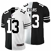 Nike Buccaneers 13 Mike Evans Black And White Split Vapor Untouchable Limited Jersey Dyin,baseball caps,new era cap wholesale,wholesale hats